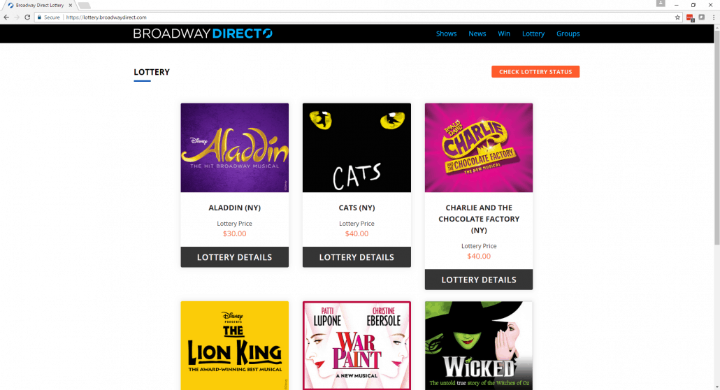 Broadway Direct Lottery Broadway Direct Lottery