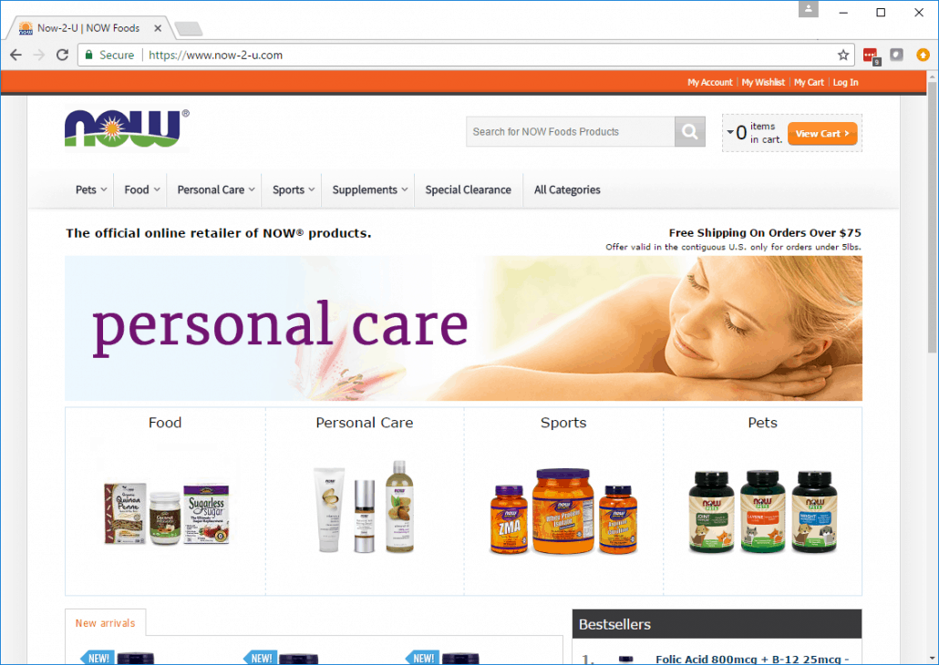 NOW Foods Screenshot