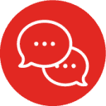 two quote bubbles icon