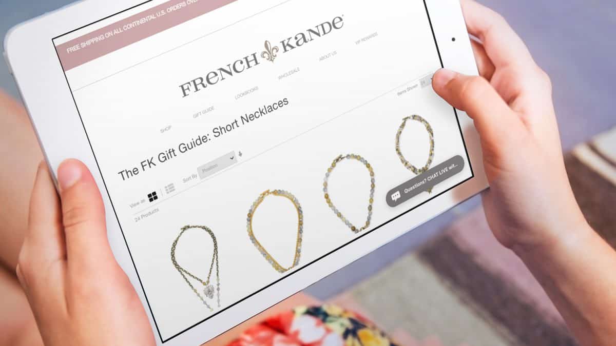 French Kande Website on iPad
