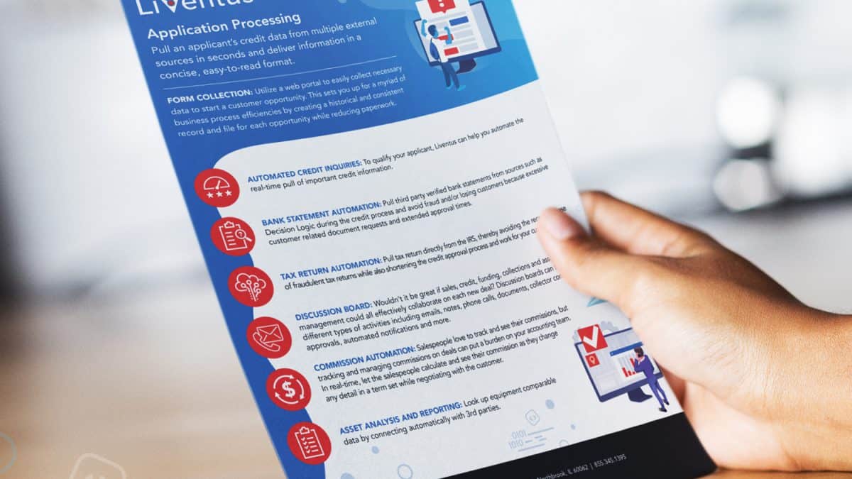 person holding free application processing whitepaper