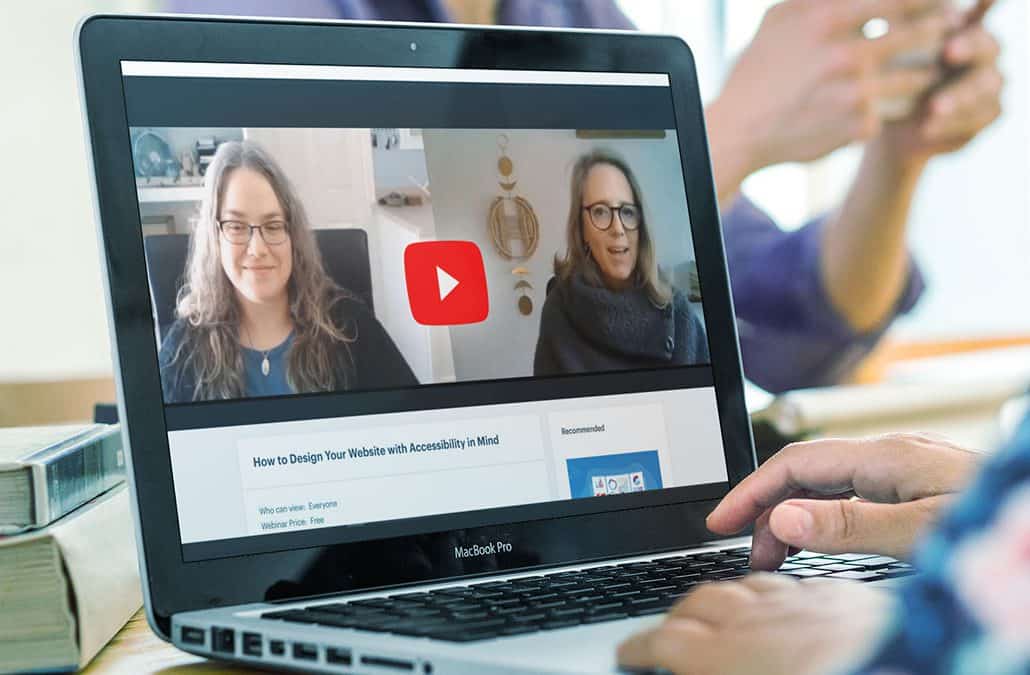 Accessibility expert Stephanie Glaser virtually meets with Danielle Dolloff in the webinar, How To Design Your Website With Accessibility In Mind.